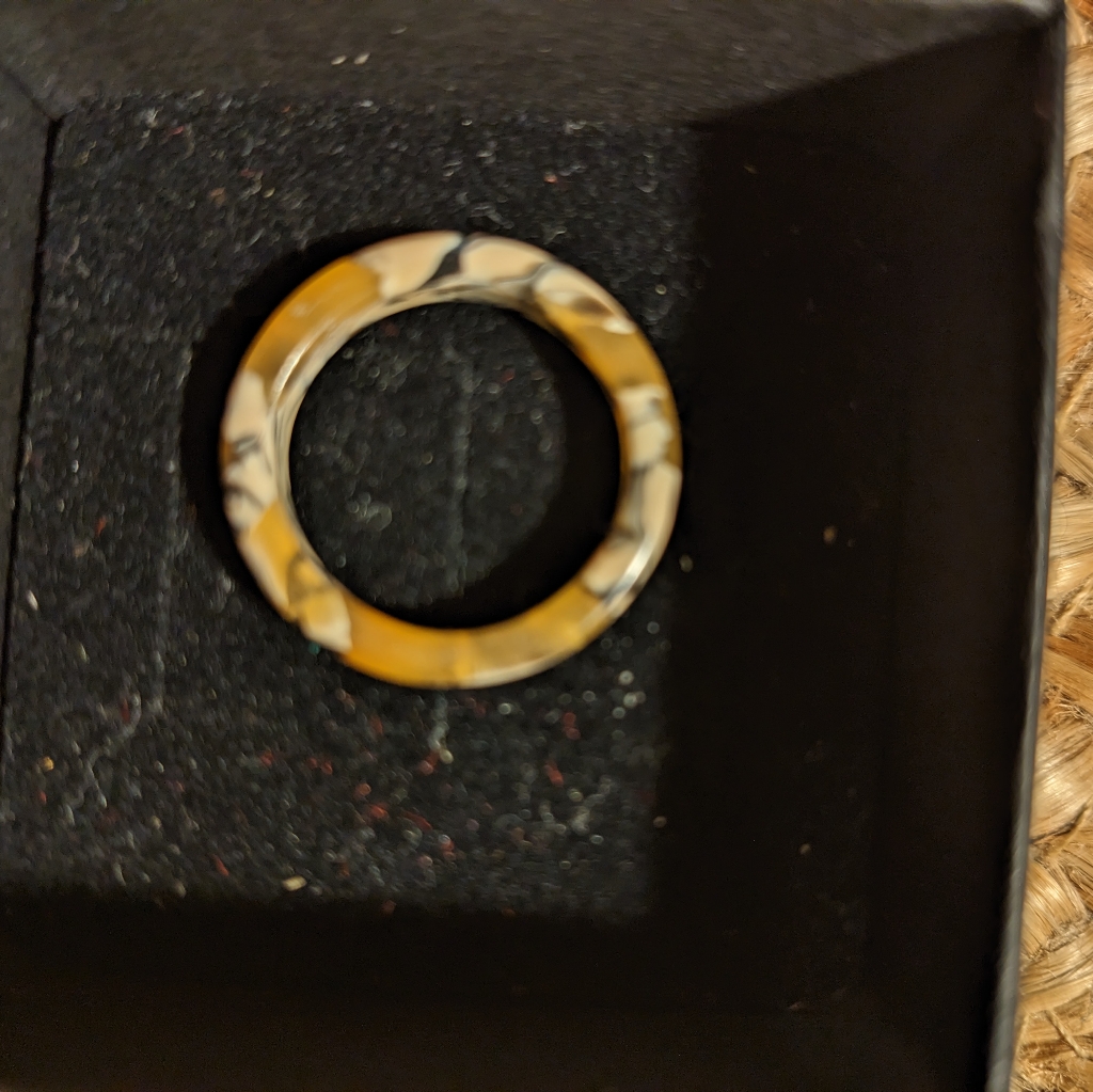 Machete Thin Stack Ring In Calico